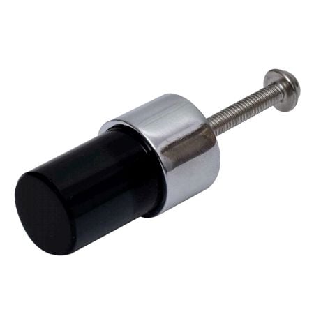 Black Silver Tiny Cylinder Glass Cabinet knobs